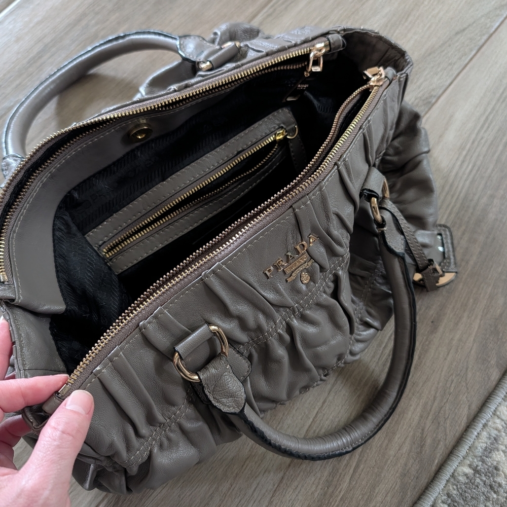 Elegant Prada Gray Women's Handbag